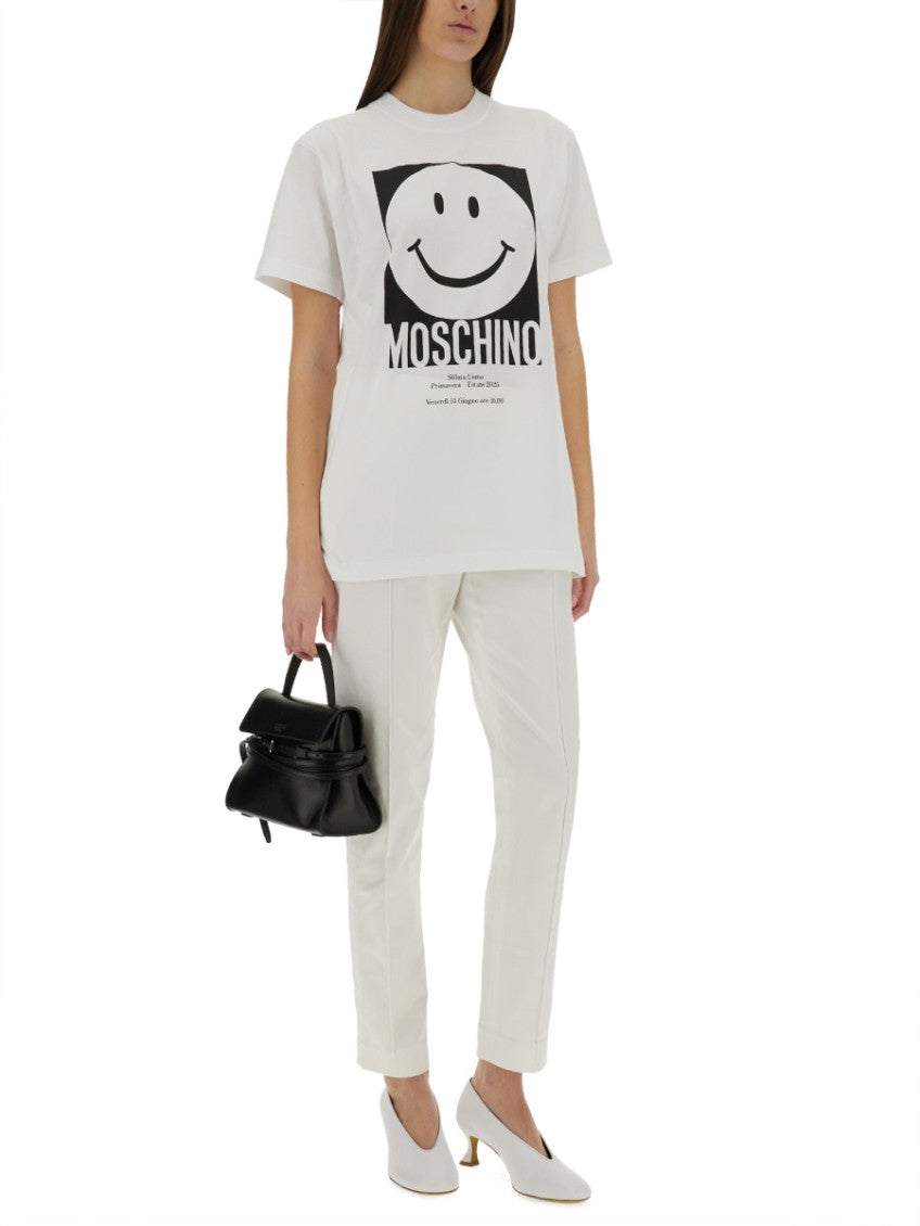 White Graphic Crew Neck T-Shirt 4
