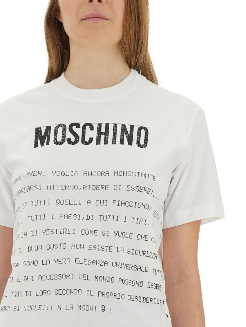 White Graphic Crew Neck T-Shirt 3