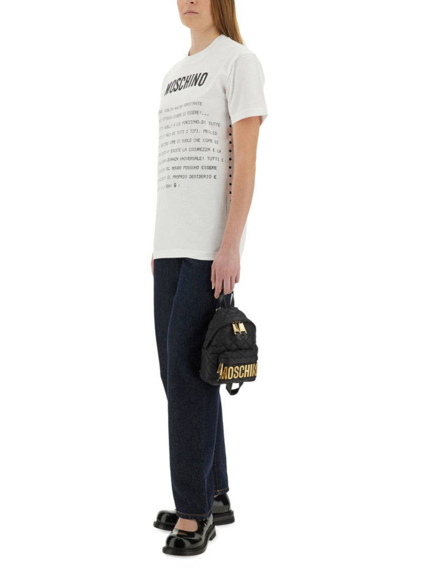 White Graphic Crew Neck T-Shirt 4