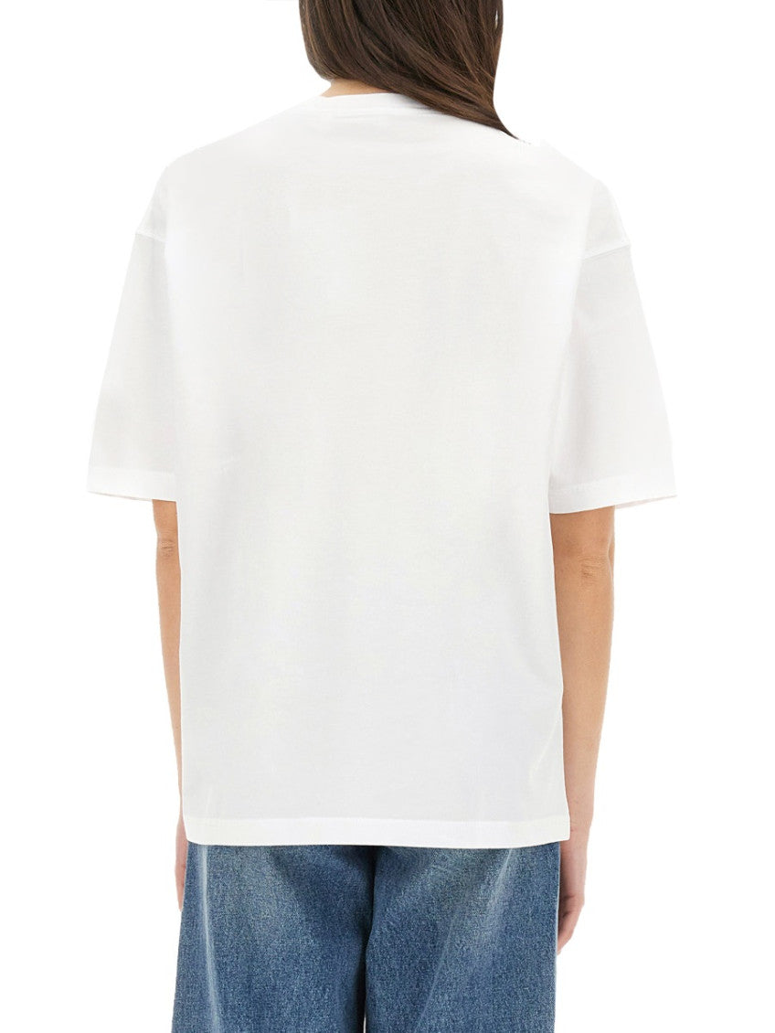 White Graphic Crew Neck T-Shirt 2