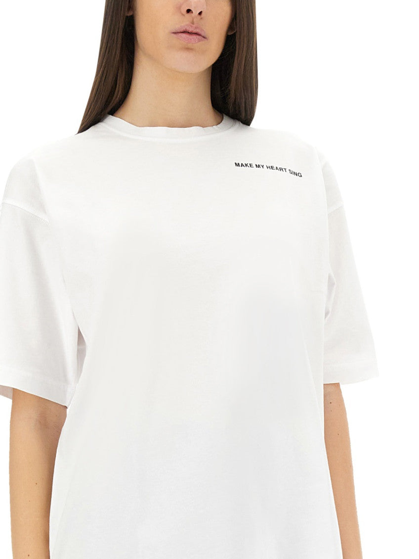 White Graphic Crew Neck T-Shirt 3