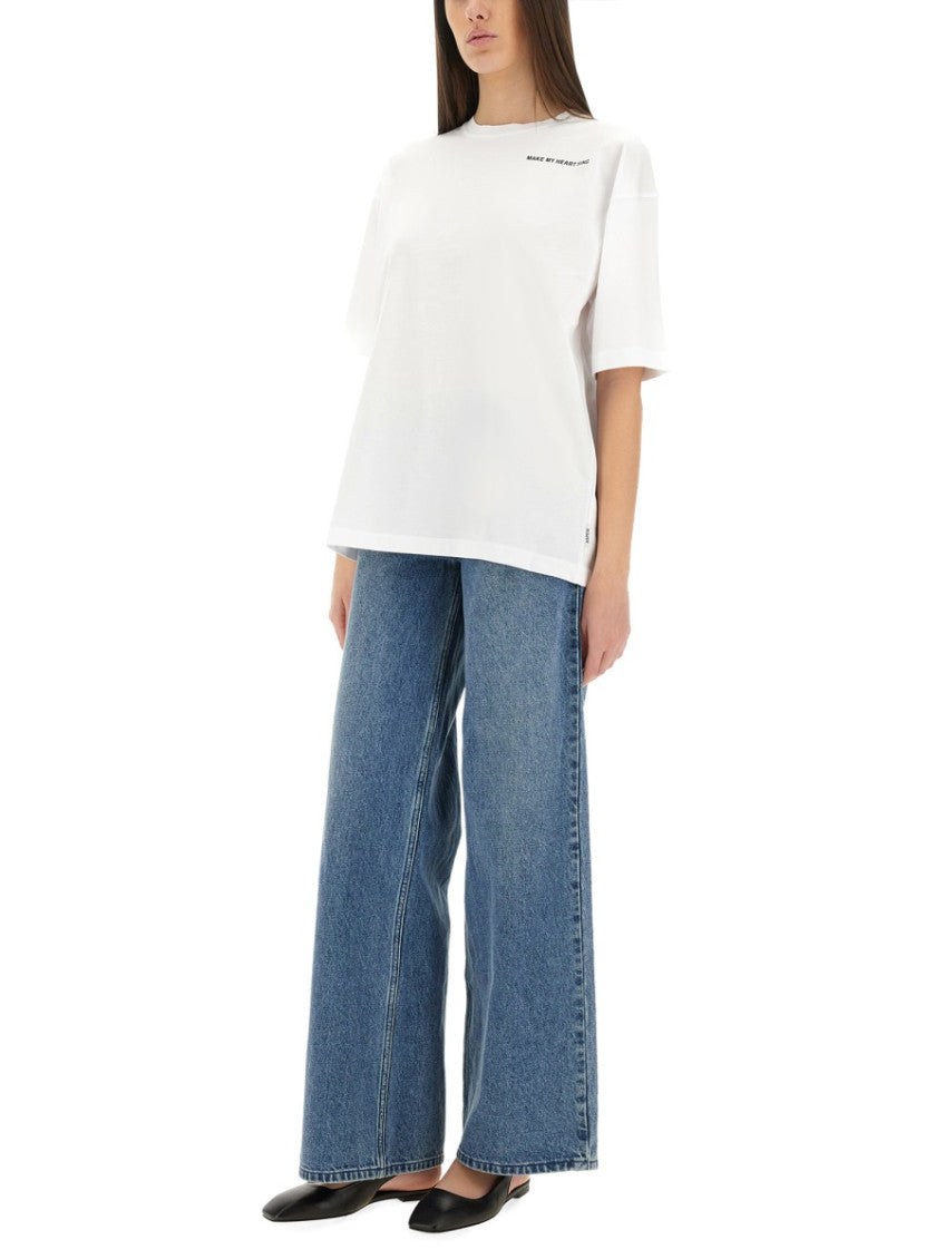 White Graphic Crew Neck T-Shirt 4