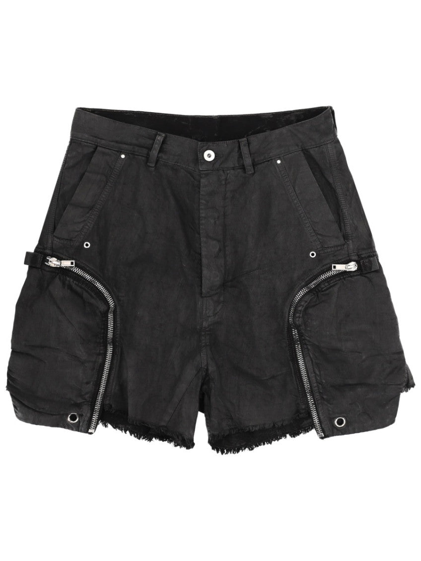 Black Solid Shorts 1