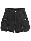 Black Solid Shorts 1