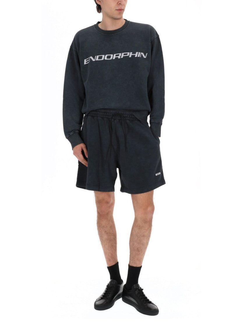 Black Logo Shorts 2