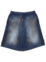 Blue Distressed Shorts 1