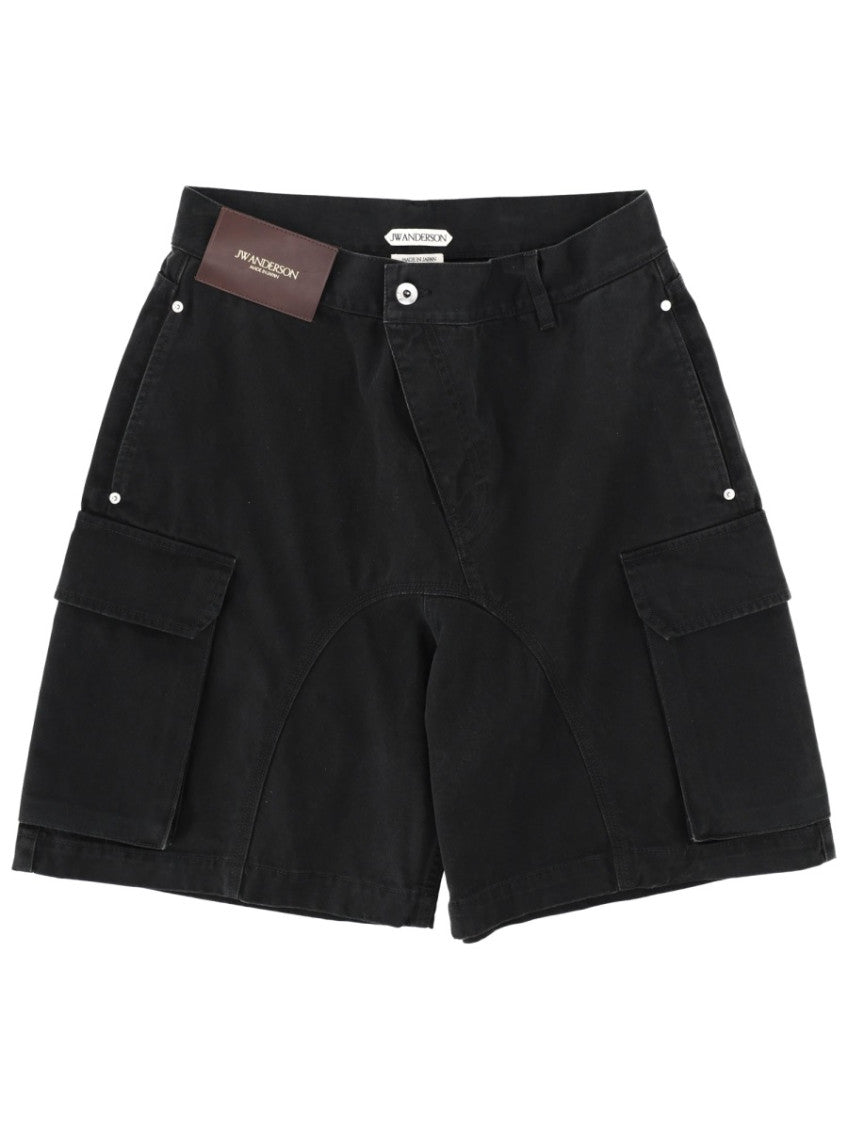 Black Solid Shorts 1