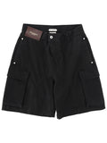 Black Solid Shorts 1