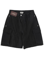 Black Solid Shorts 1
