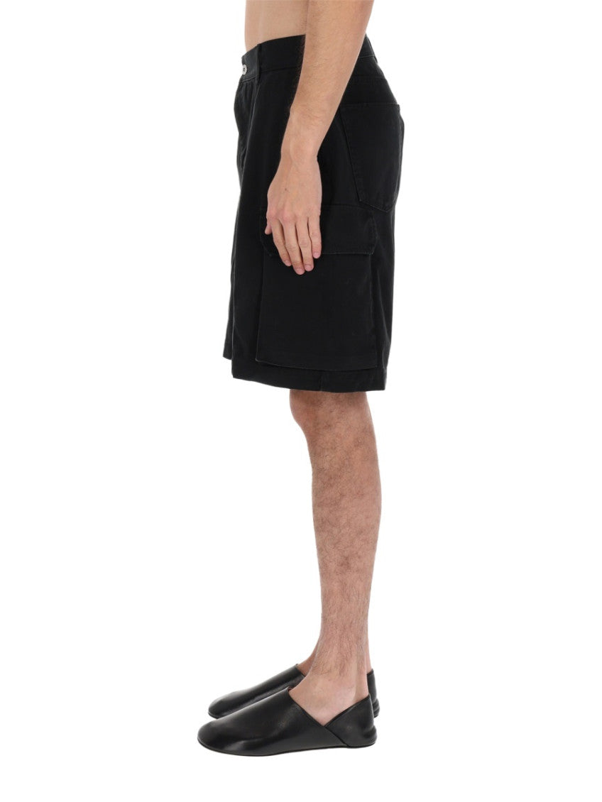Black Solid Shorts 3