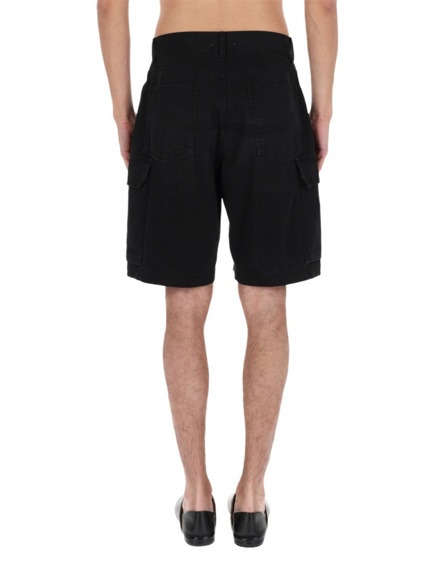 Black Solid Shorts 4