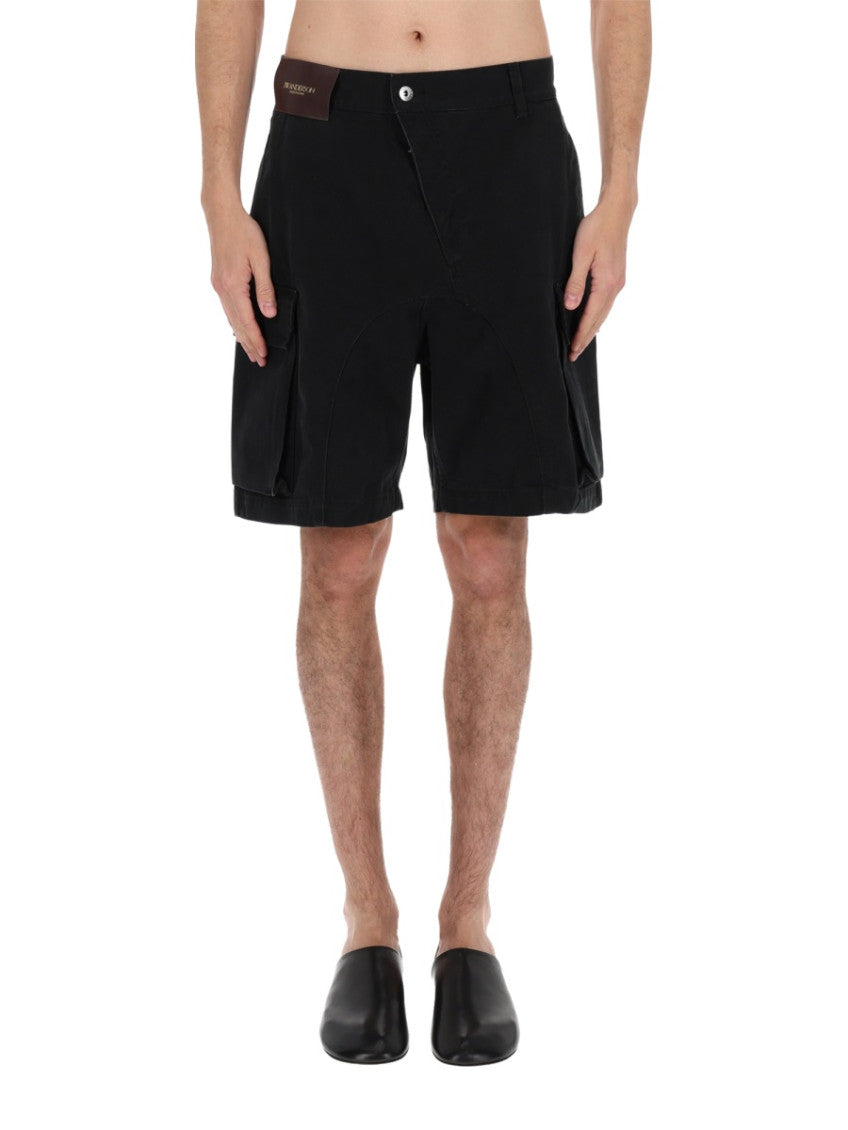 Black Solid Shorts 5