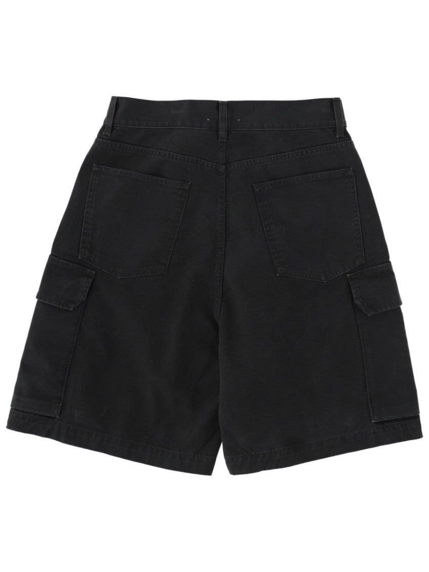 Black Solid Shorts 6