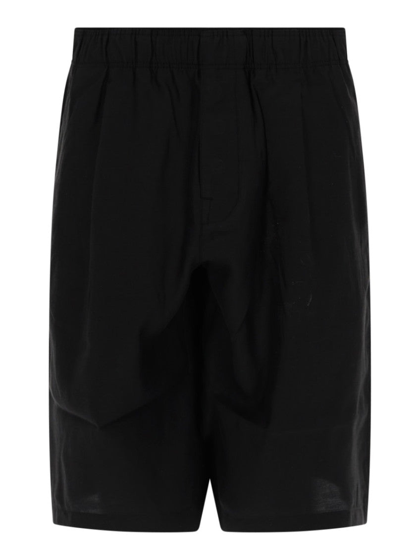 Black Solid Shorts 1