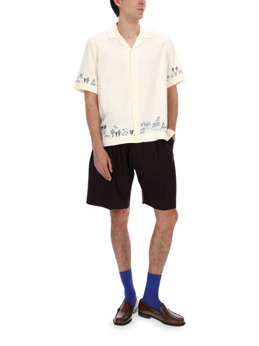 Brown Solid Shorts 2