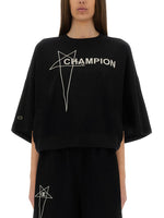 Black Graphic Round Neck T-Shirt 1