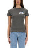 Dark Grey Logo Crew Neck T-Shirt 1