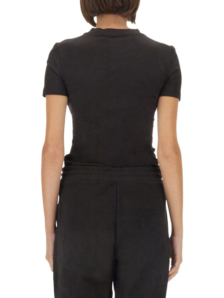Black Logo Crew Neck T-Shirt 2