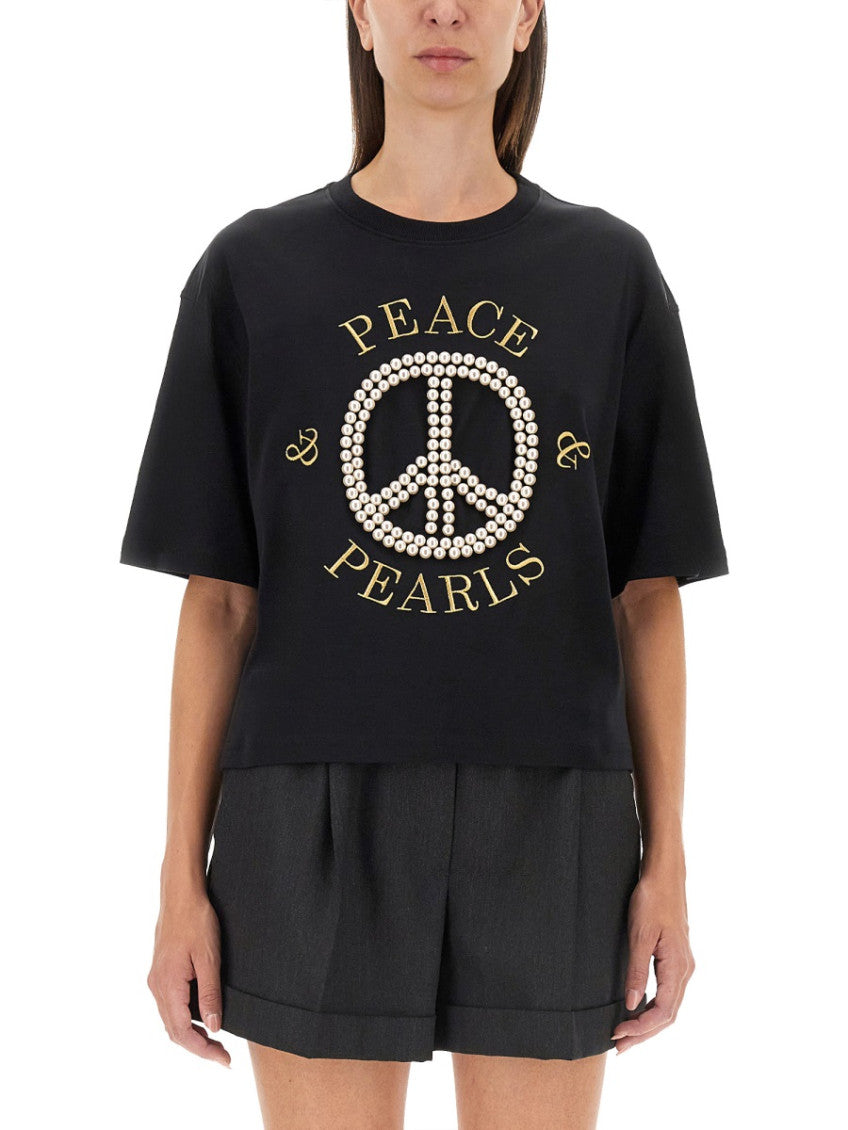 Black Graphic Crew Neck T-Shirt 1