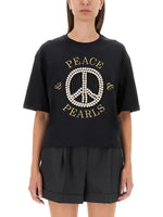 Black Graphic Crew Neck T-Shirt 1