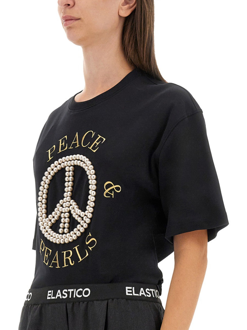Black Graphic Crew Neck T-Shirt 3