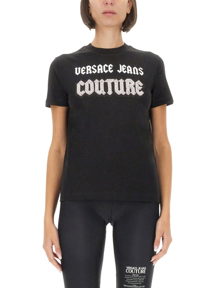 Black Logo Crew Neck T-Shirt 1