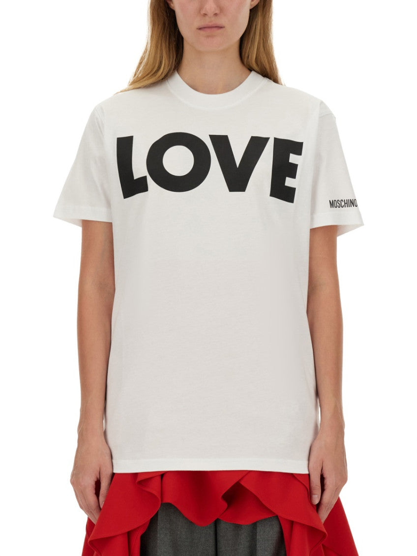 White Graphic Crew Neck T-Shirt 1