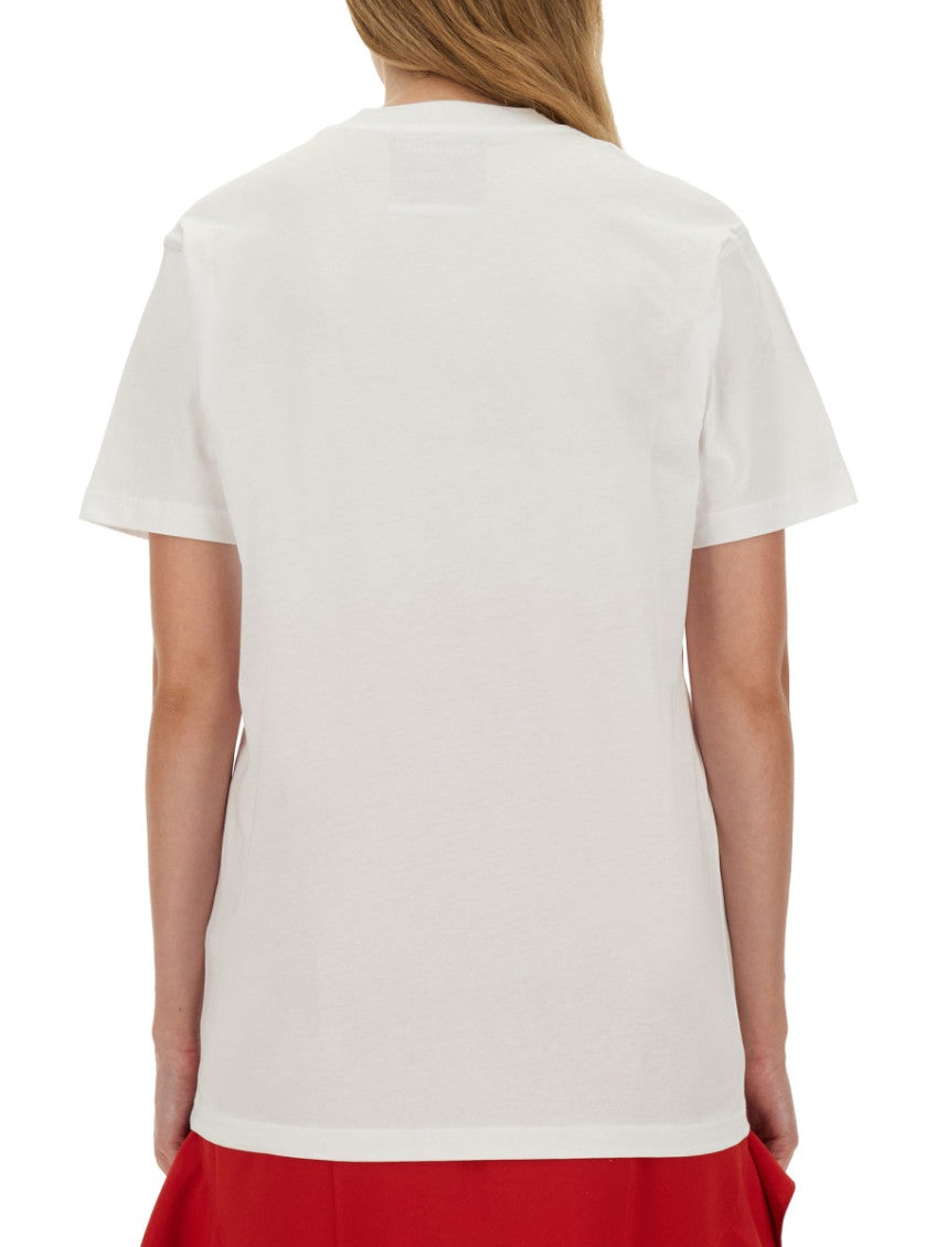 White Graphic Crew Neck T-Shirt 2
