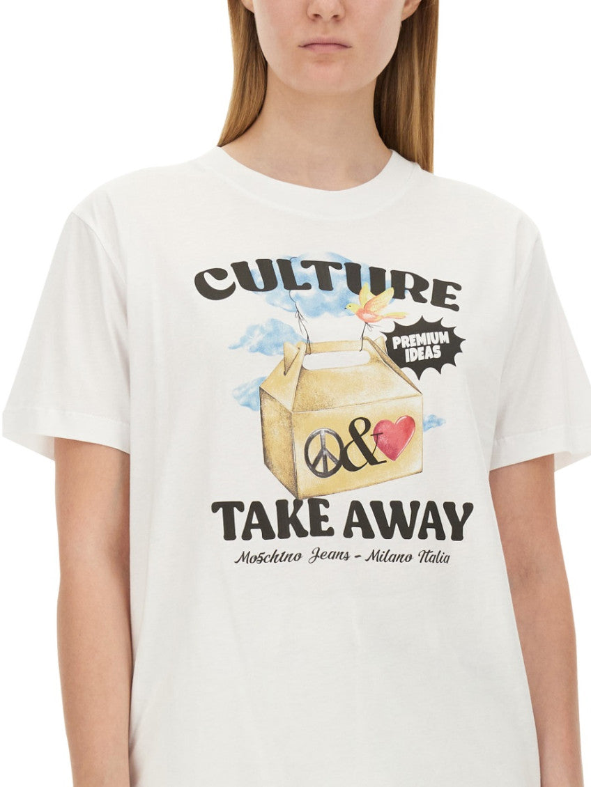 White Graphic Crew Neck T-Shirt 3