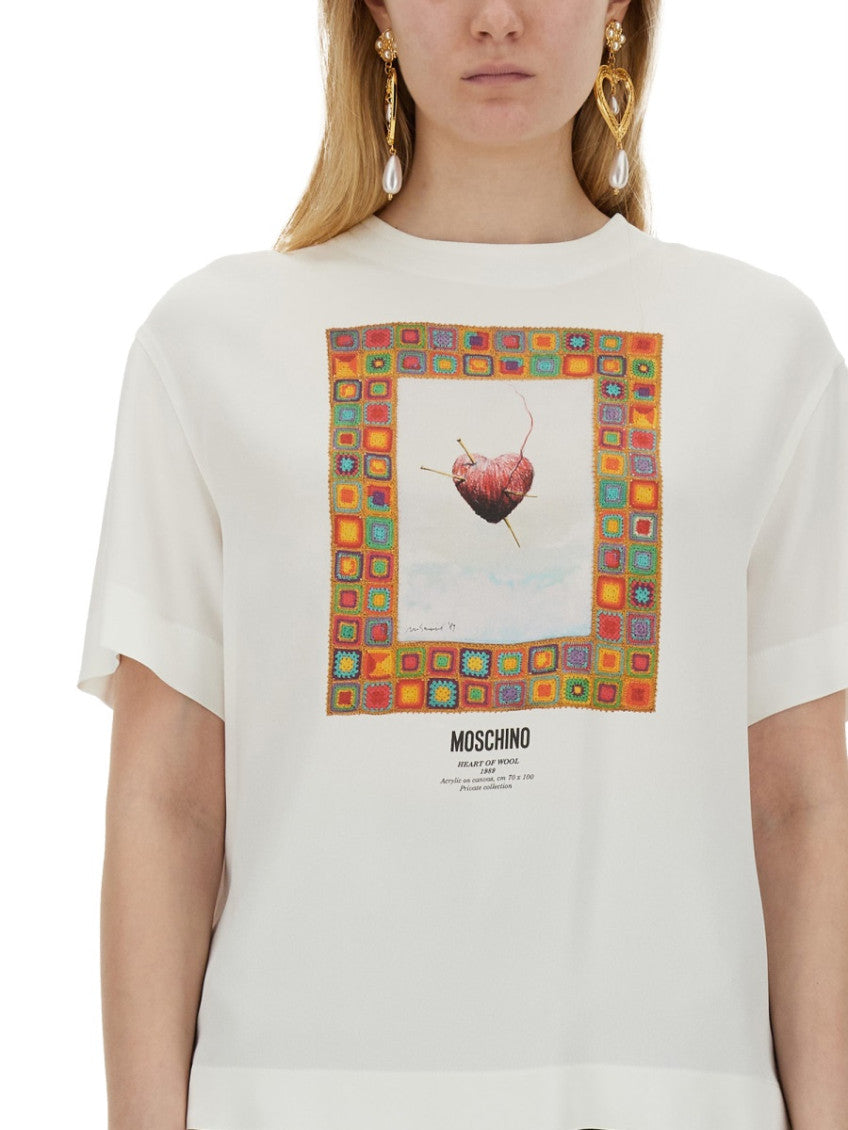 White Graphic Crew Neck T-Shirt 3