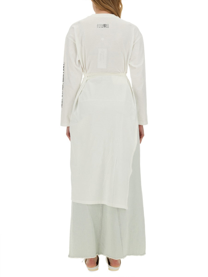 White Solid Round Neck T-Shirt 2