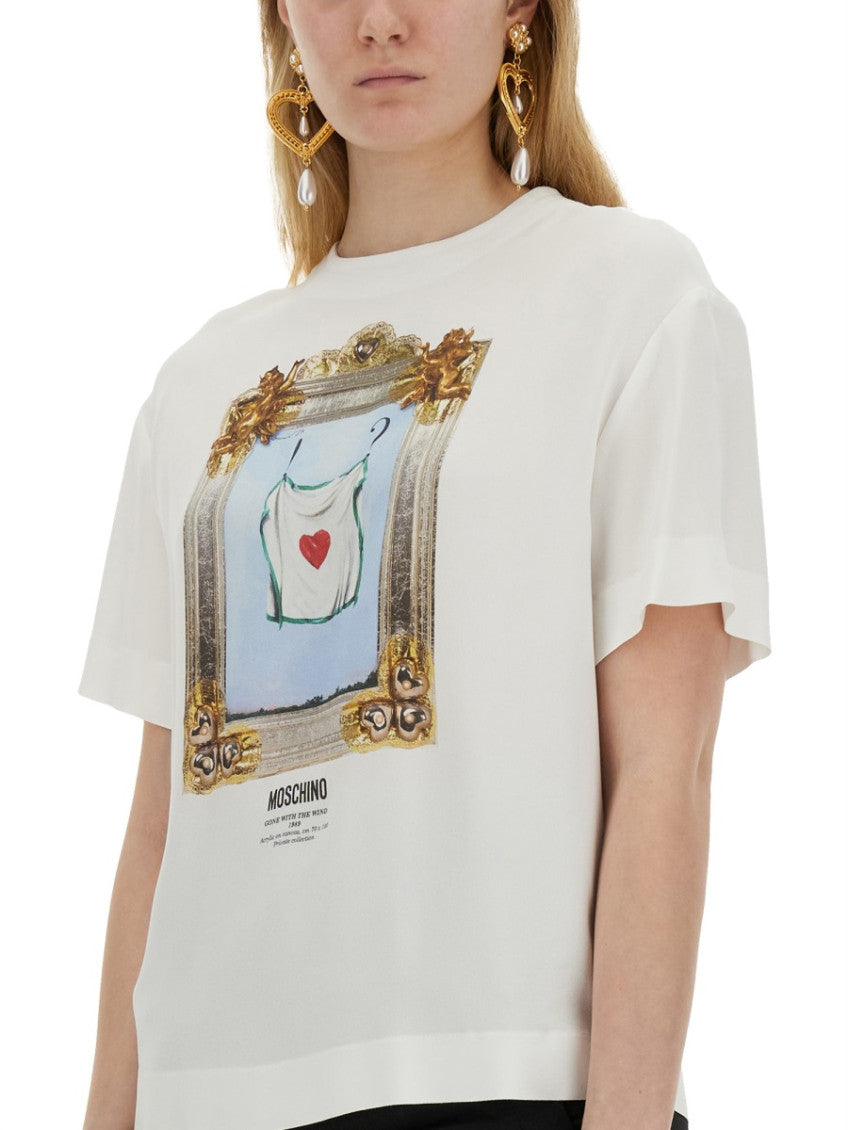 White Graphic Crew Neck T-Shirt 3