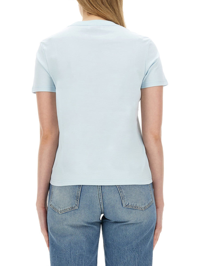 Sky Blue Logo Crew Neck T-Shirt 2