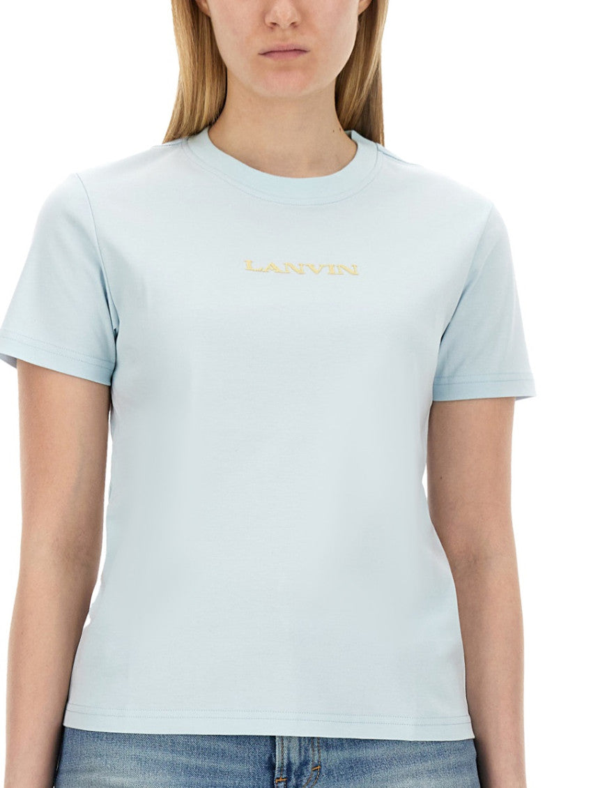 Sky Blue Logo Crew Neck T-Shirt 3