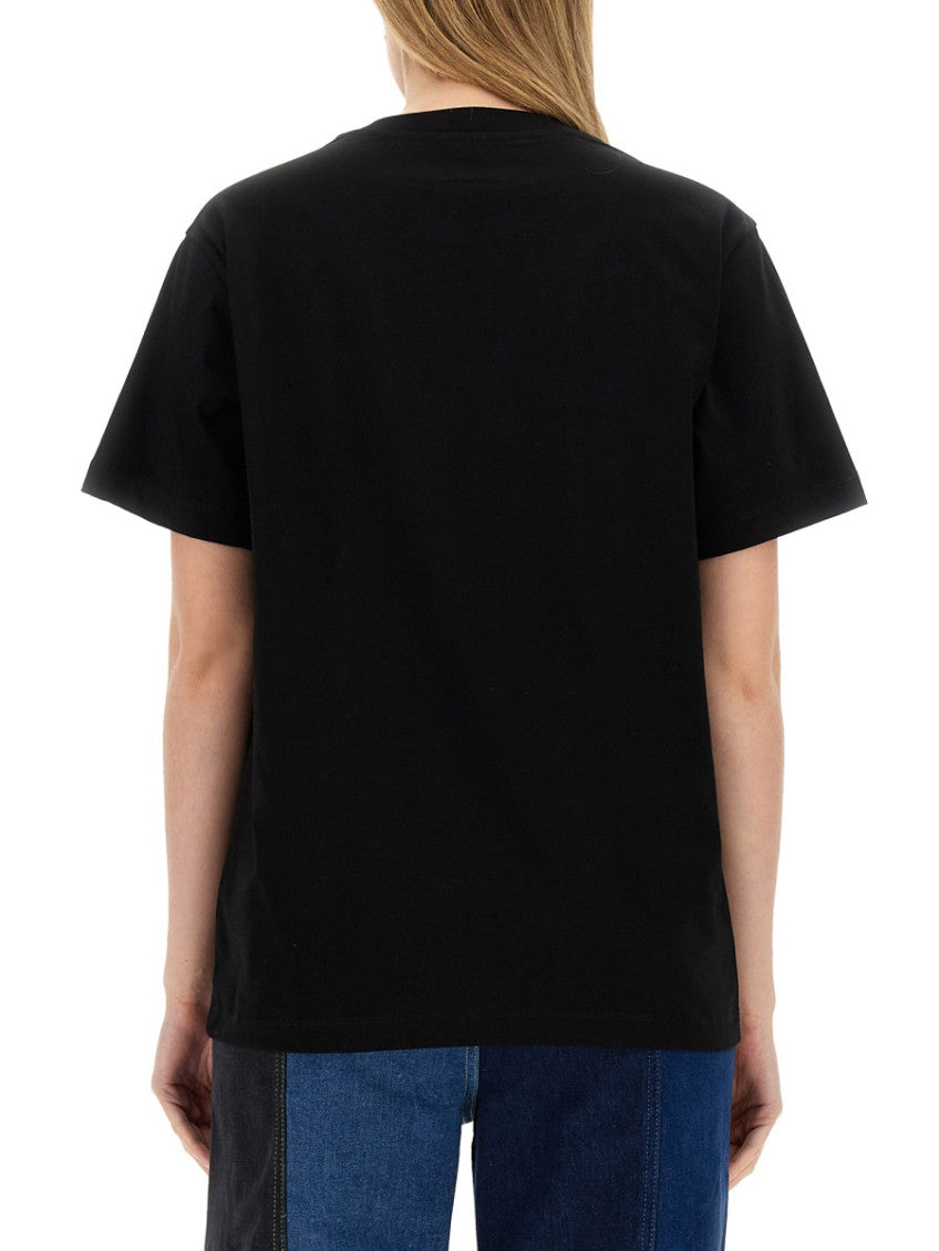 Black Graphic Crew Neck T-Shirt 2