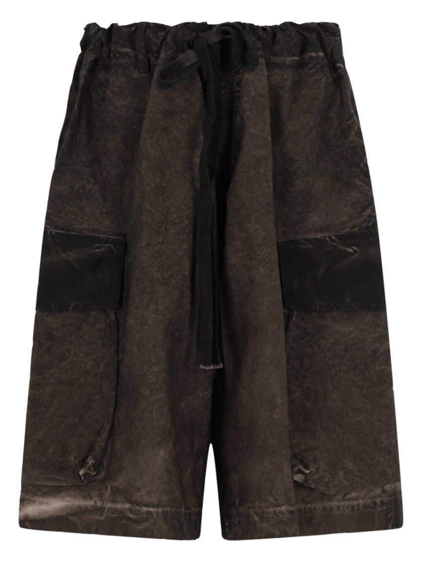 Brown Abstract Shorts 1