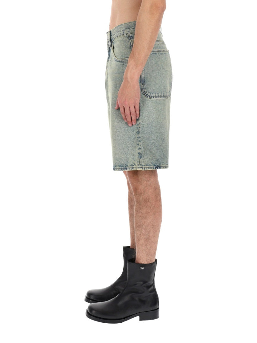 Denim Solid Shorts 3
