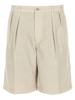 Beige Solid Shorts 1