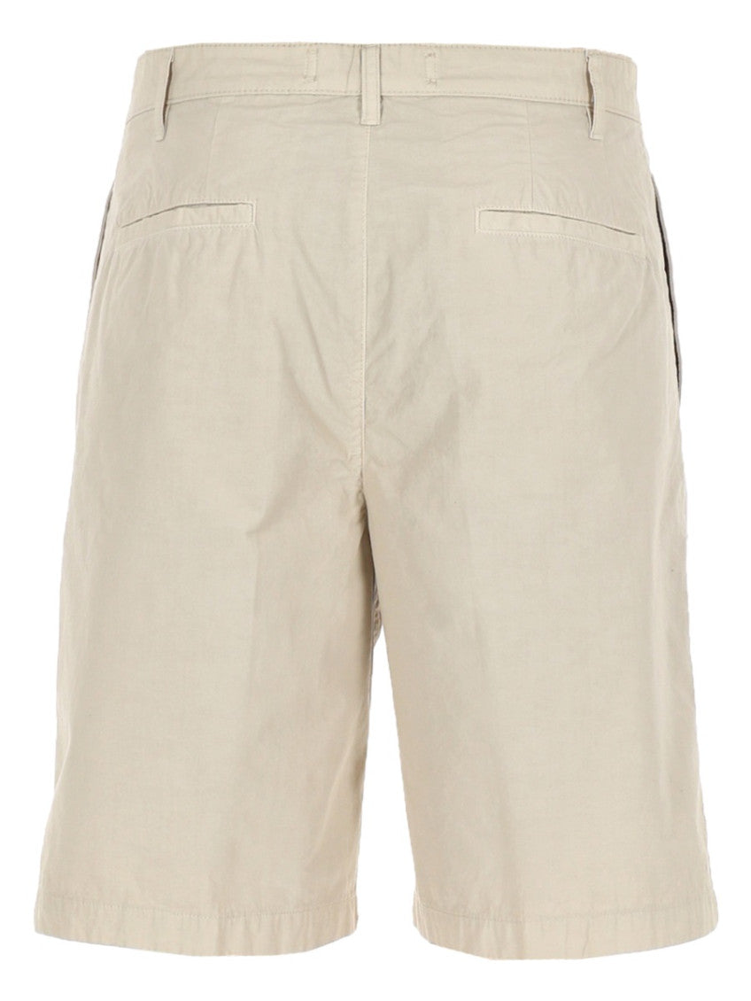 Beige Solid Shorts 2