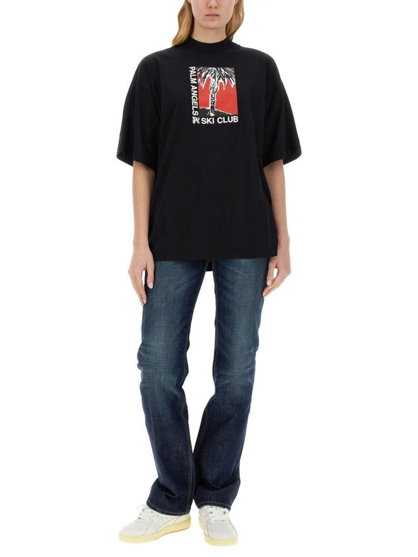 Black Graphic Crew Neck T-Shirt 4