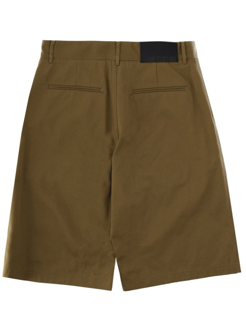 Green Solid Shorts 3