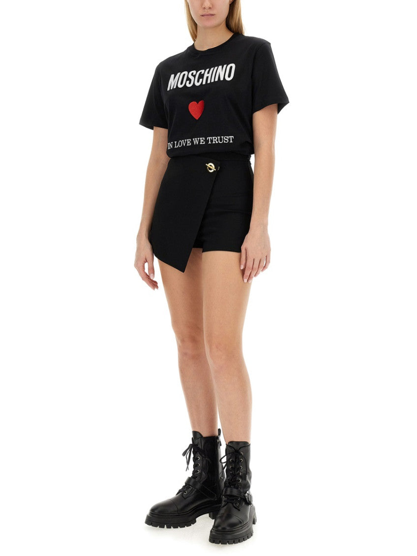 Black Graphic Crew Neck T-Shirt 4