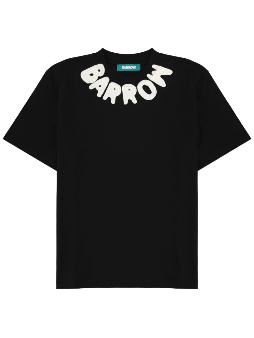 Black Logo Crew Neck T-Shirt 1