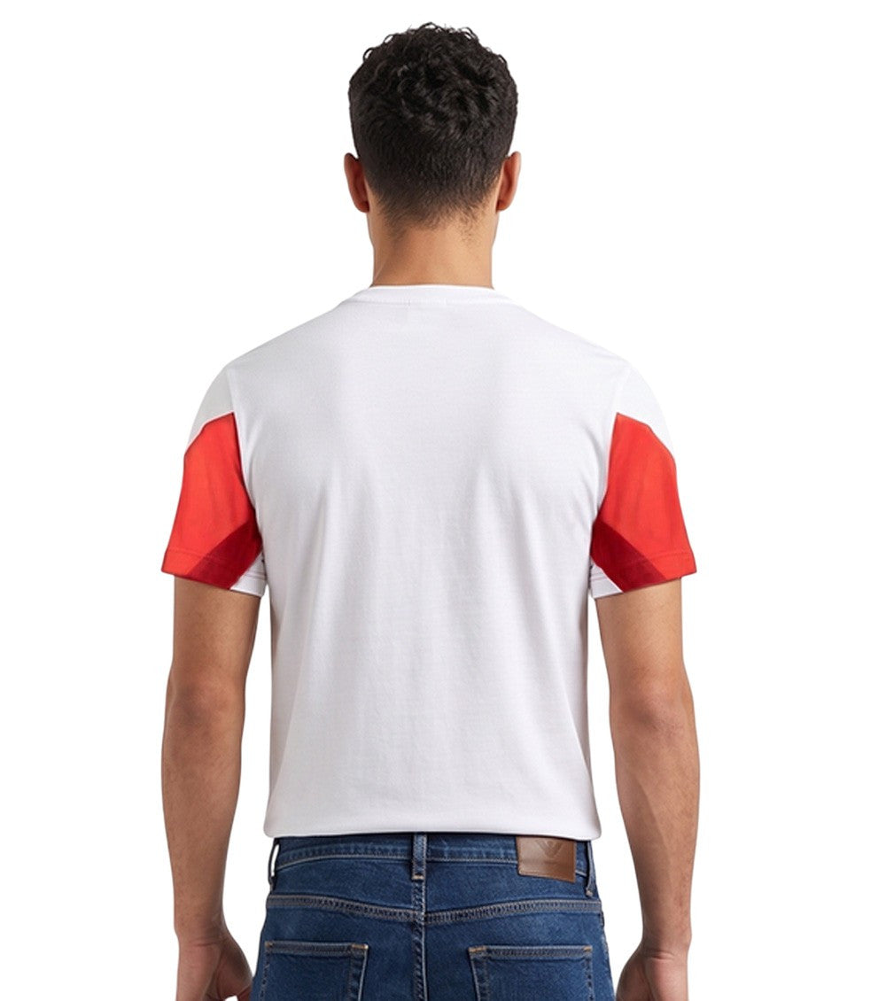 White Logo Crew Neck T-Shirt 3