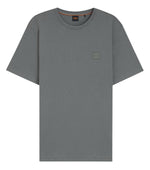 Grey Solid Crew Neck T-Shirt 1