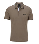 Brown Logo Shirt Collar Polo 1