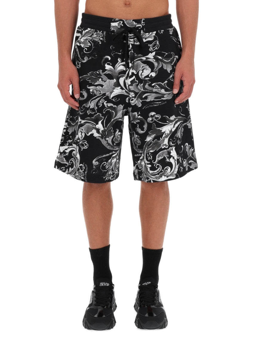 Black Printed Shorts 1