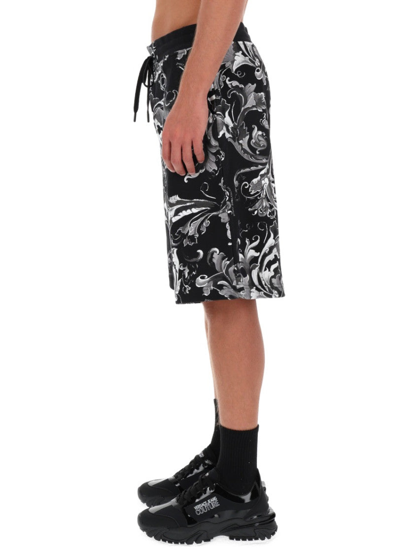 Black Printed Shorts 3