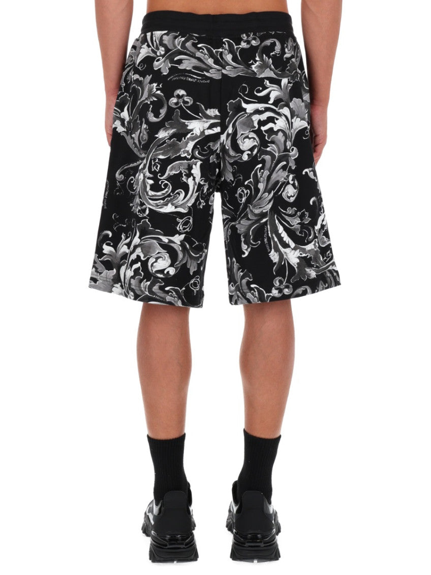 Black Printed Shorts 4