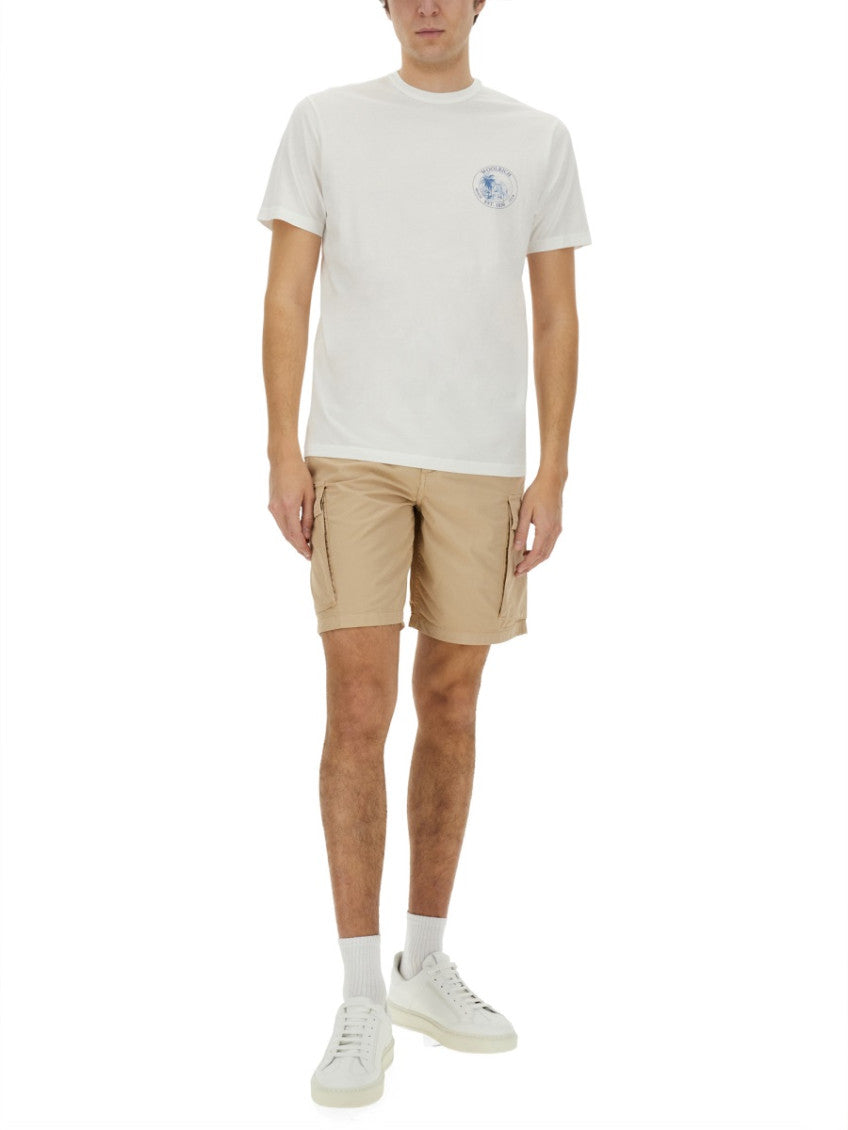 Beige Solid Shorts 2